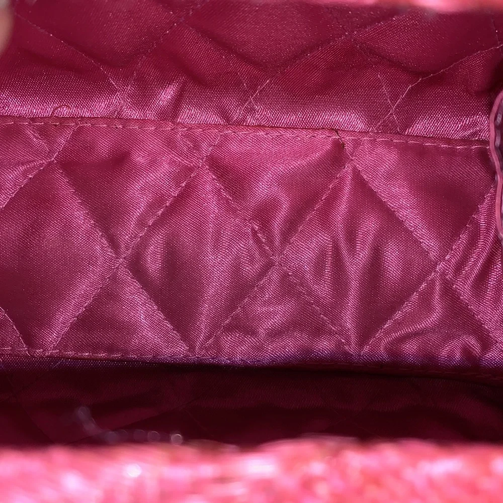 Donna Dixon Straw‎ Mini Bag With Metal Chain - Picture 9 of 11